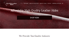 Desktop Screenshot of discountleatherhides.com